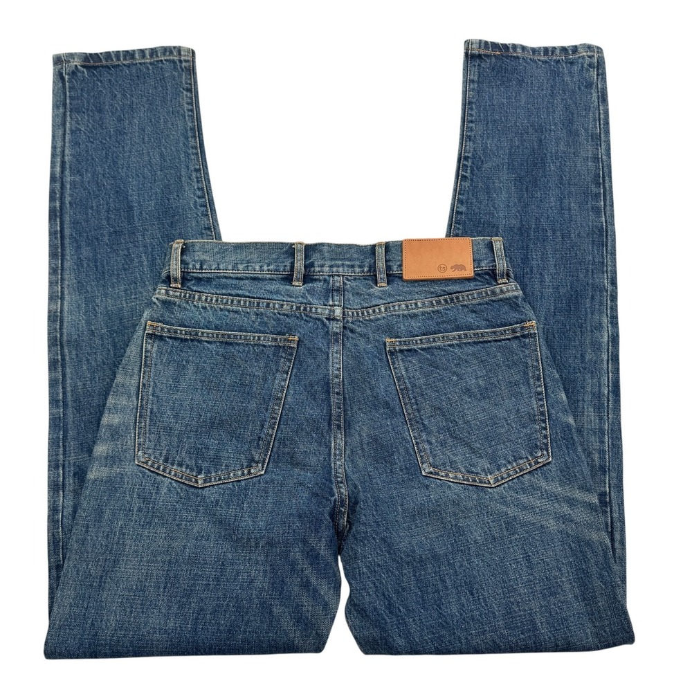 Taylor Stitch Slim Jeans Mens 29 x 33  Blue Denim Sawyer Selvedge Button Fly NWT